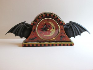 Bat Wing Mantel Clock