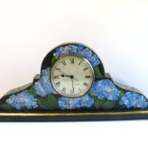 Hydrangea Mantel Clock