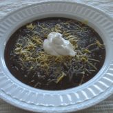 A Warm Bowl of Soup on a Snowy Day